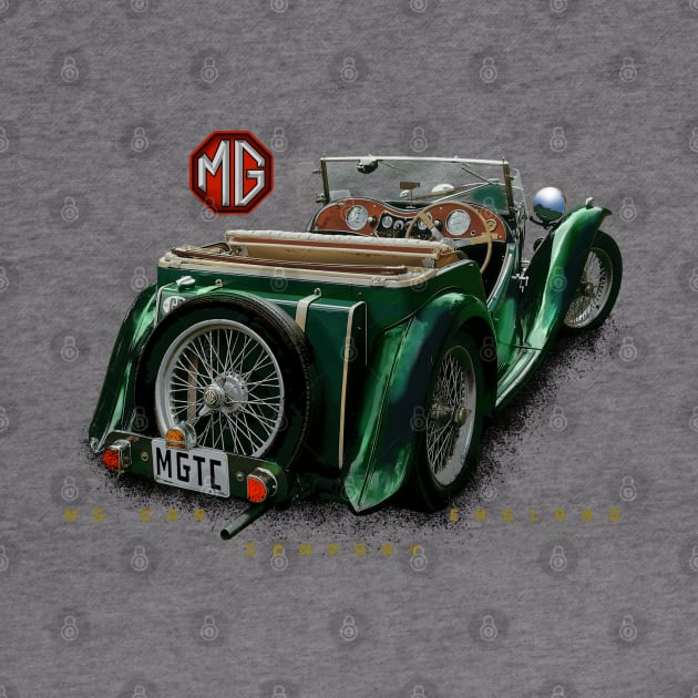 MGTC mg cars of England by Midcenturydave